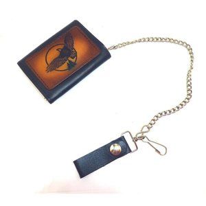 New chain wallet eagle billfold southwest western